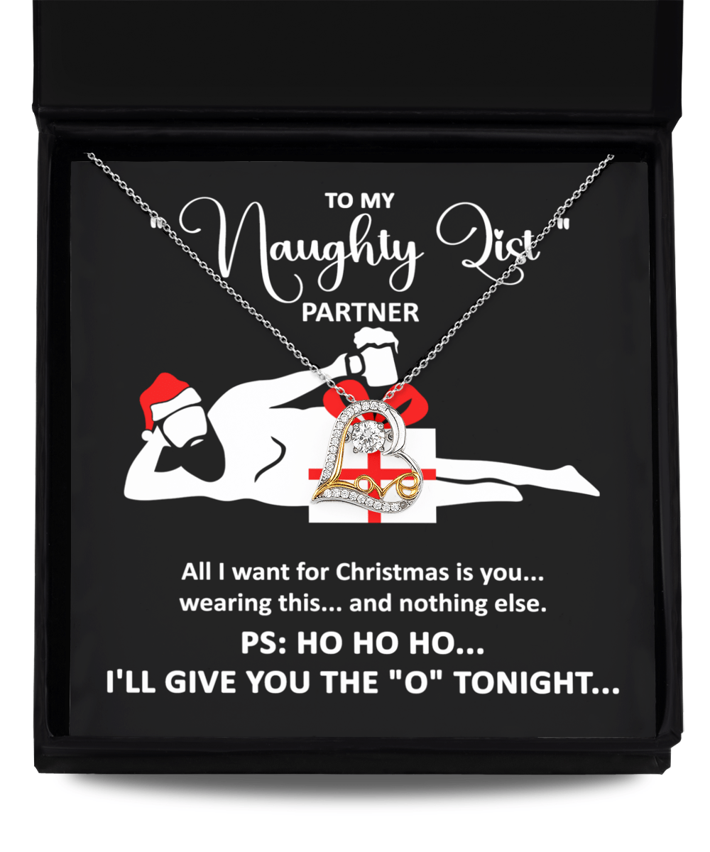 To My Naughty List Partner | Love Dancing Necklace