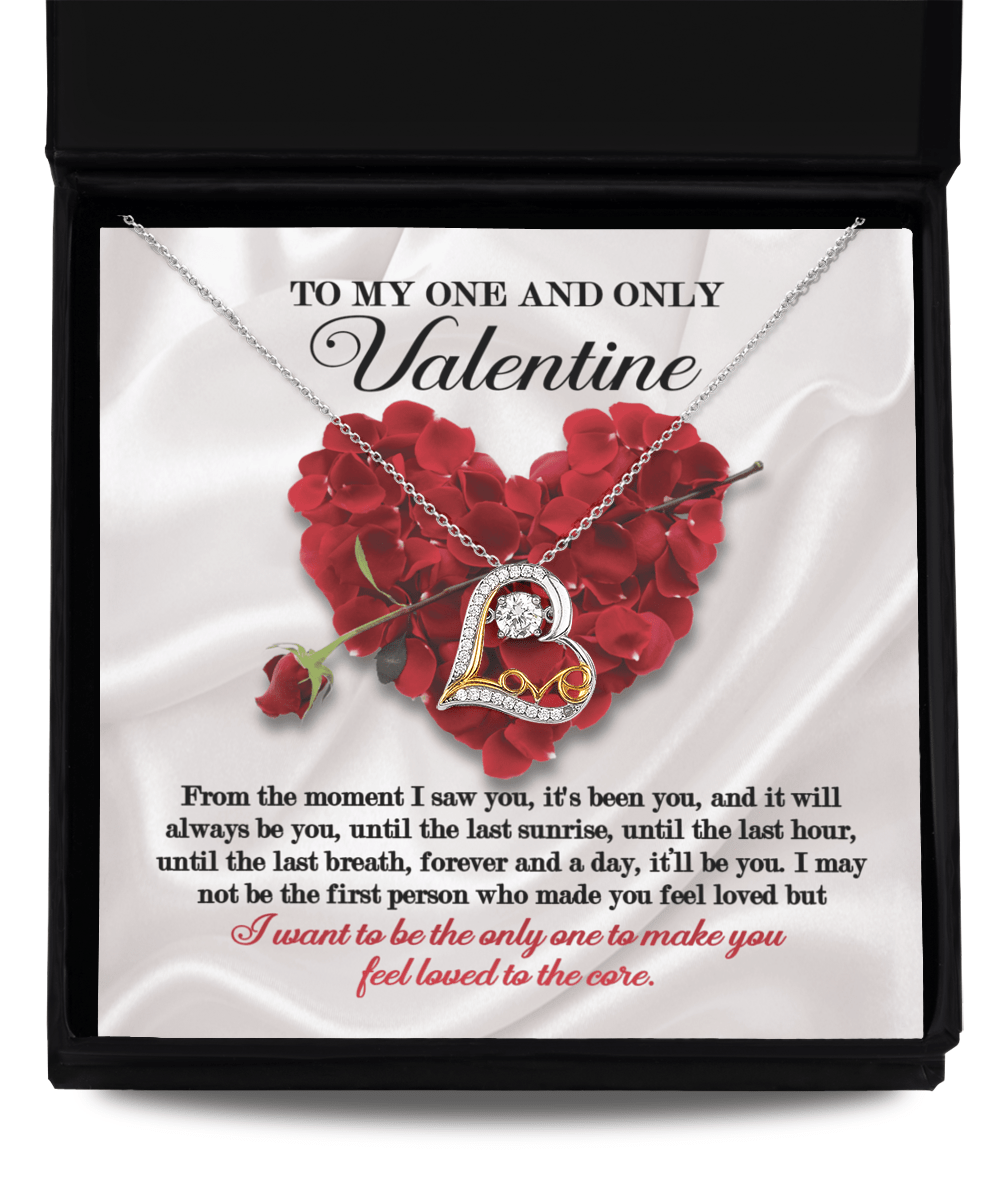 To My One And Only Valentine | Love Dancing Necklace