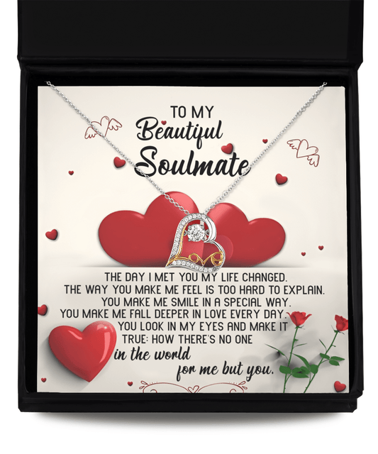 To My Beautiful Soulmate | A Special Way | Love Dancing Necklace