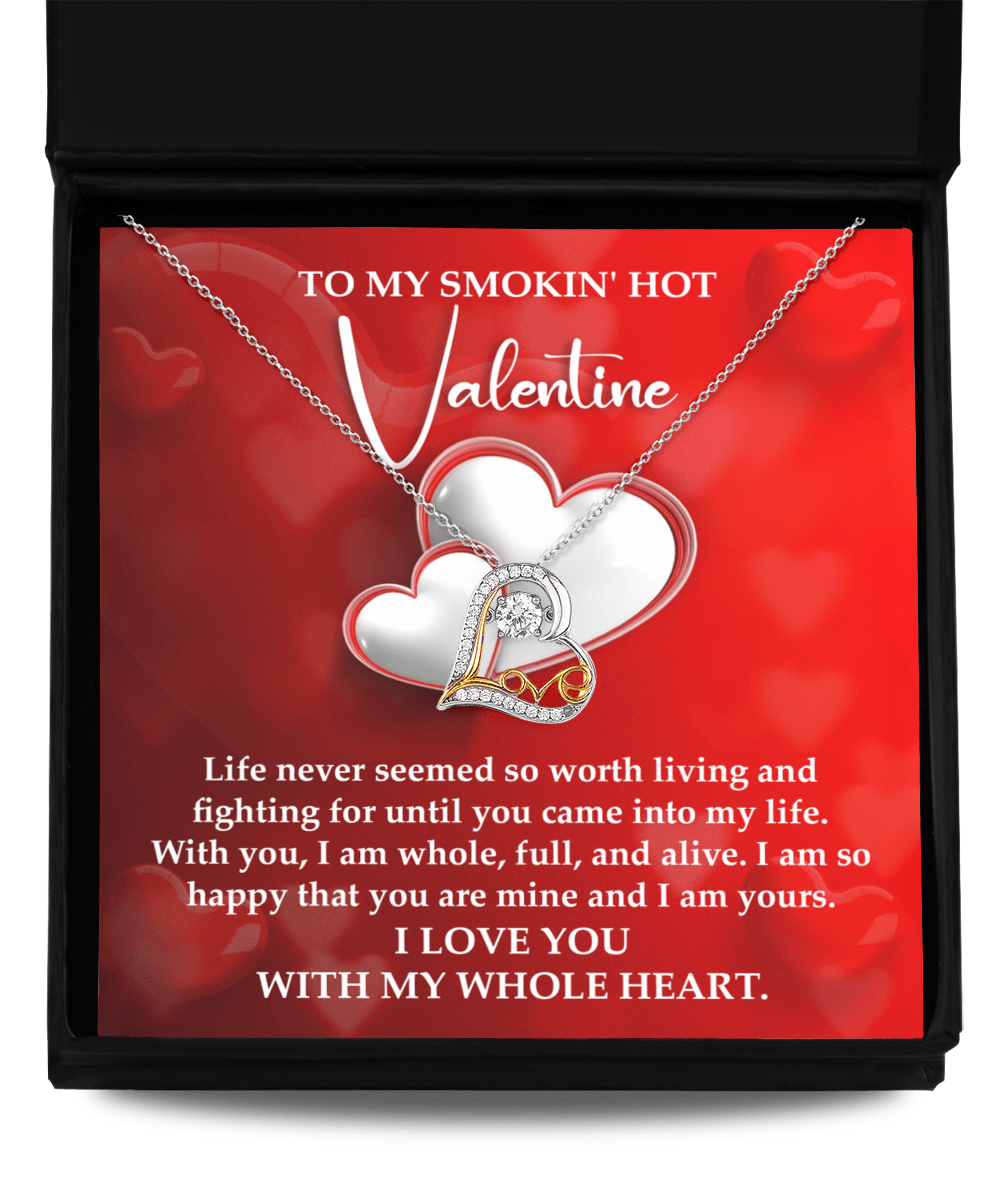 To My Smoking' Hot Valentine | Love Dancing Necklace