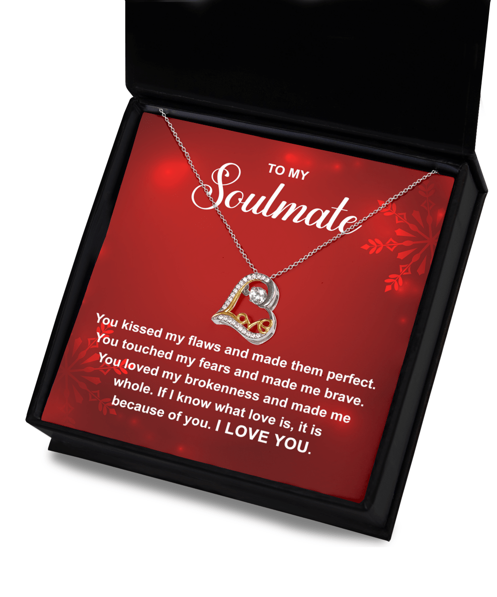 To My Soulmate | Because of You | Love Dancing Necklace