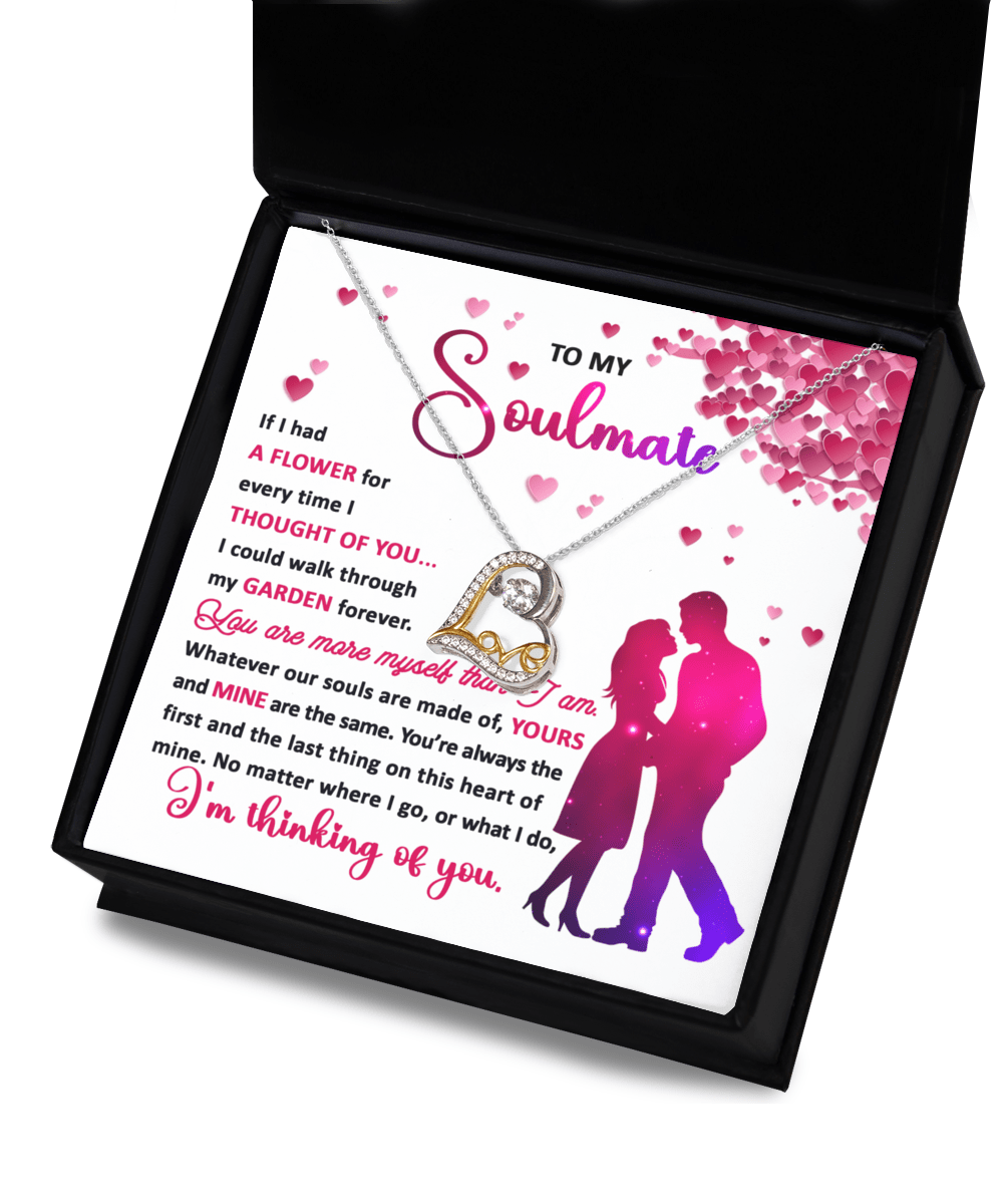 To My Soulmate | Thought Of You | Love Dancing Necklace