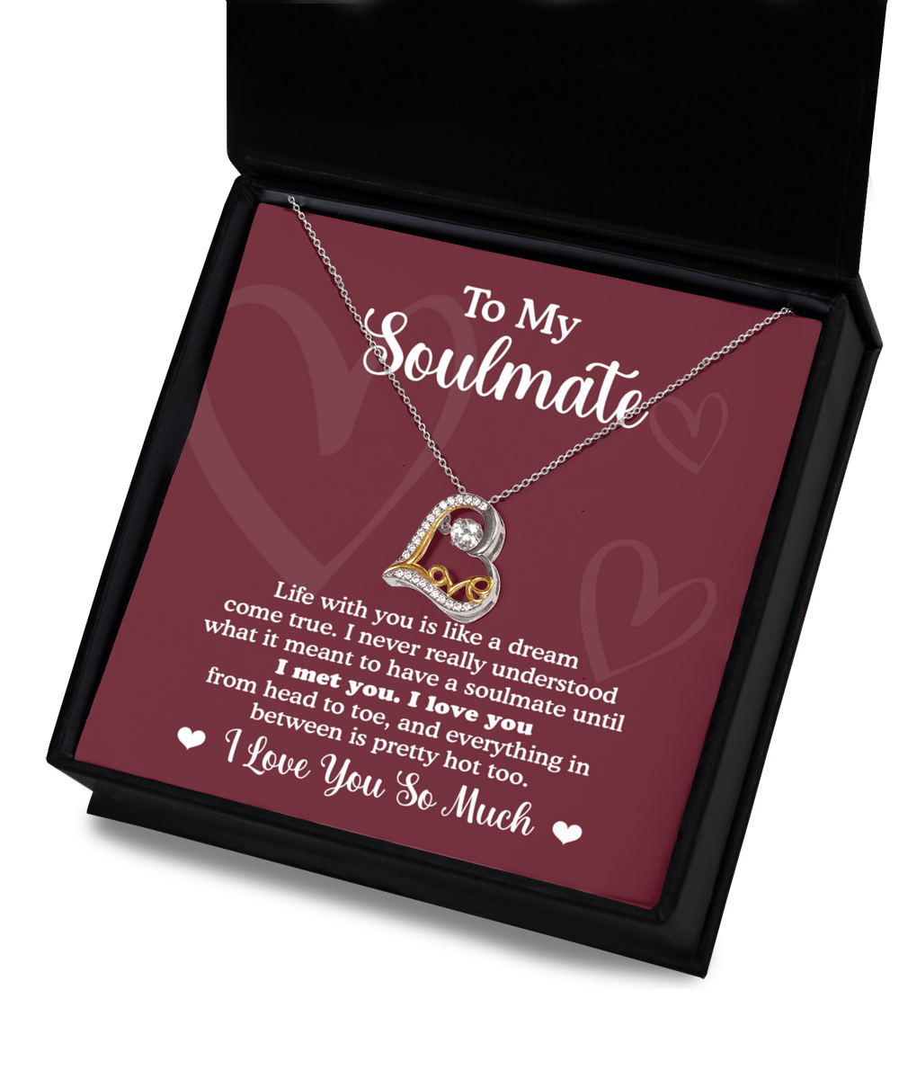 To My Soulmate | Dream Come True | Love Dancing Necklace