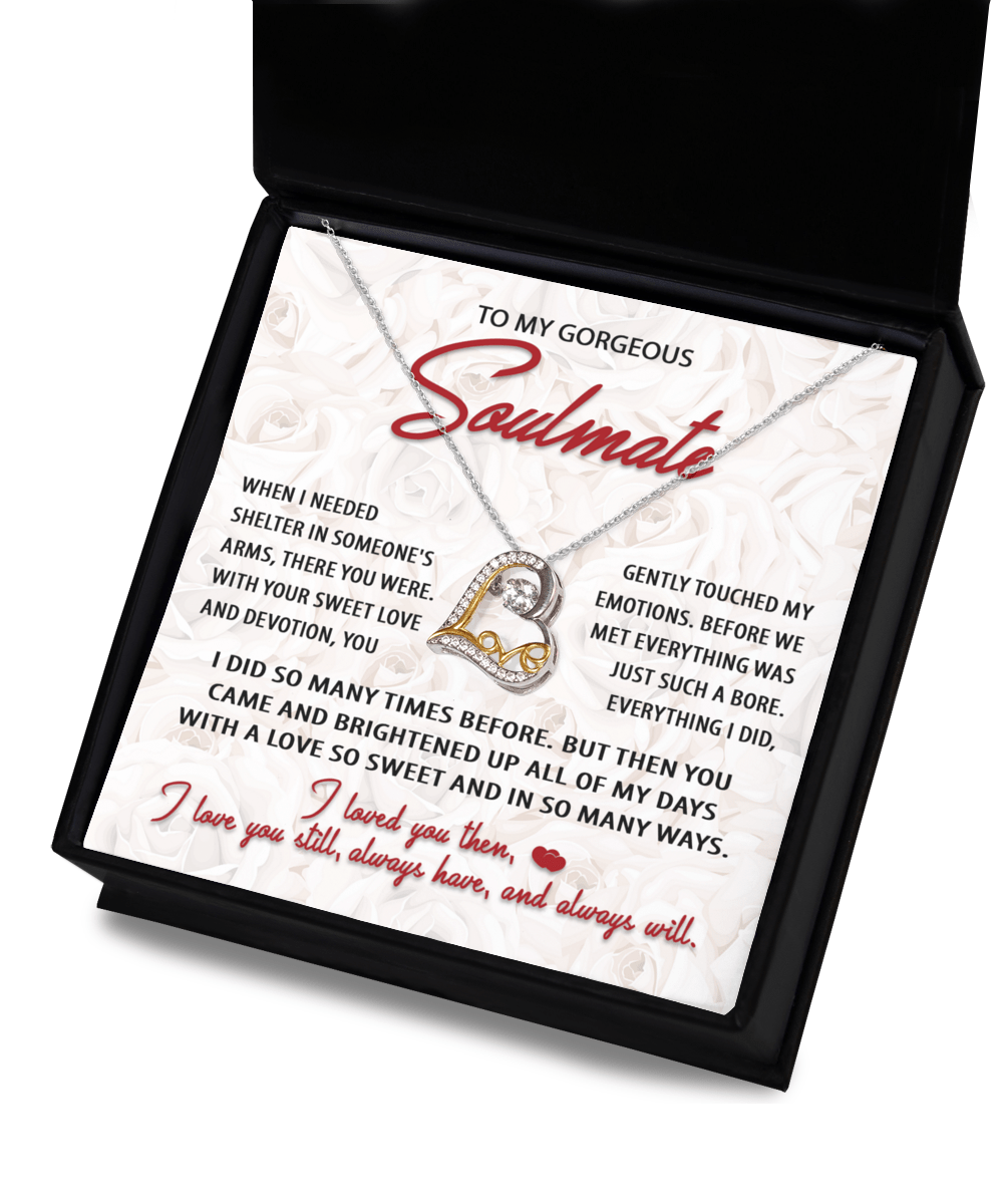 To My Gorgeous Soulmate | Sweet Love | Love Dancing Necklace