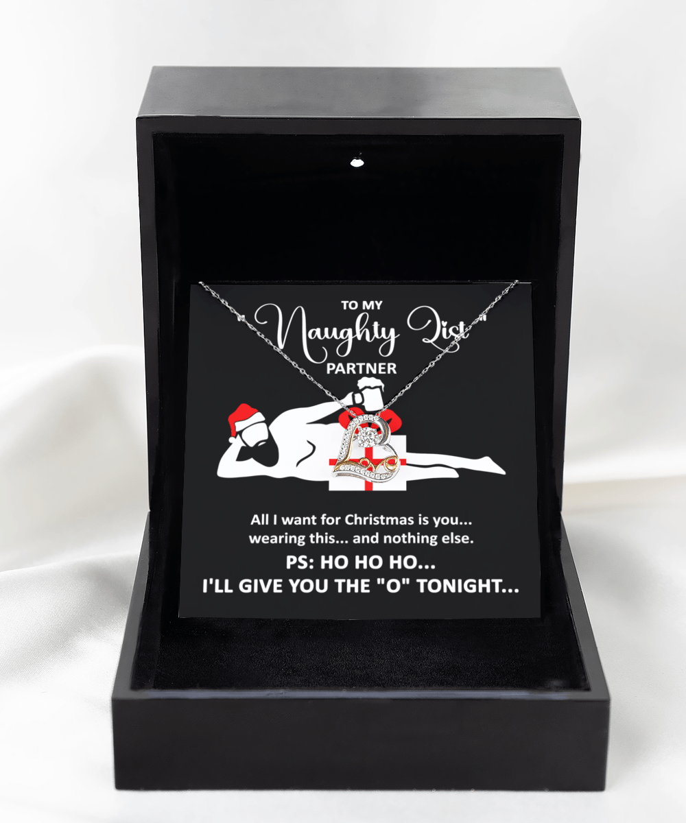 To My Naughty List Partner | Love Dancing Necklace