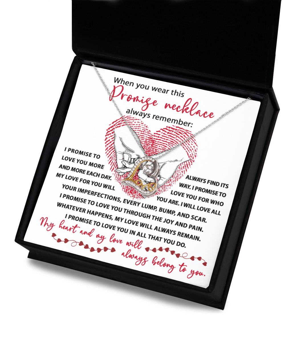 To My Soulmate | I Promise | Love Dancing Necklace