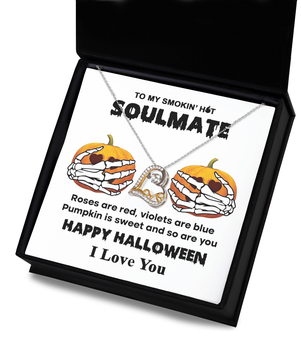 To My Smoking Hot Soulmate | Sweet Pumpkin | Love Dancing Sterling Sliver Necklace - JENACDirect