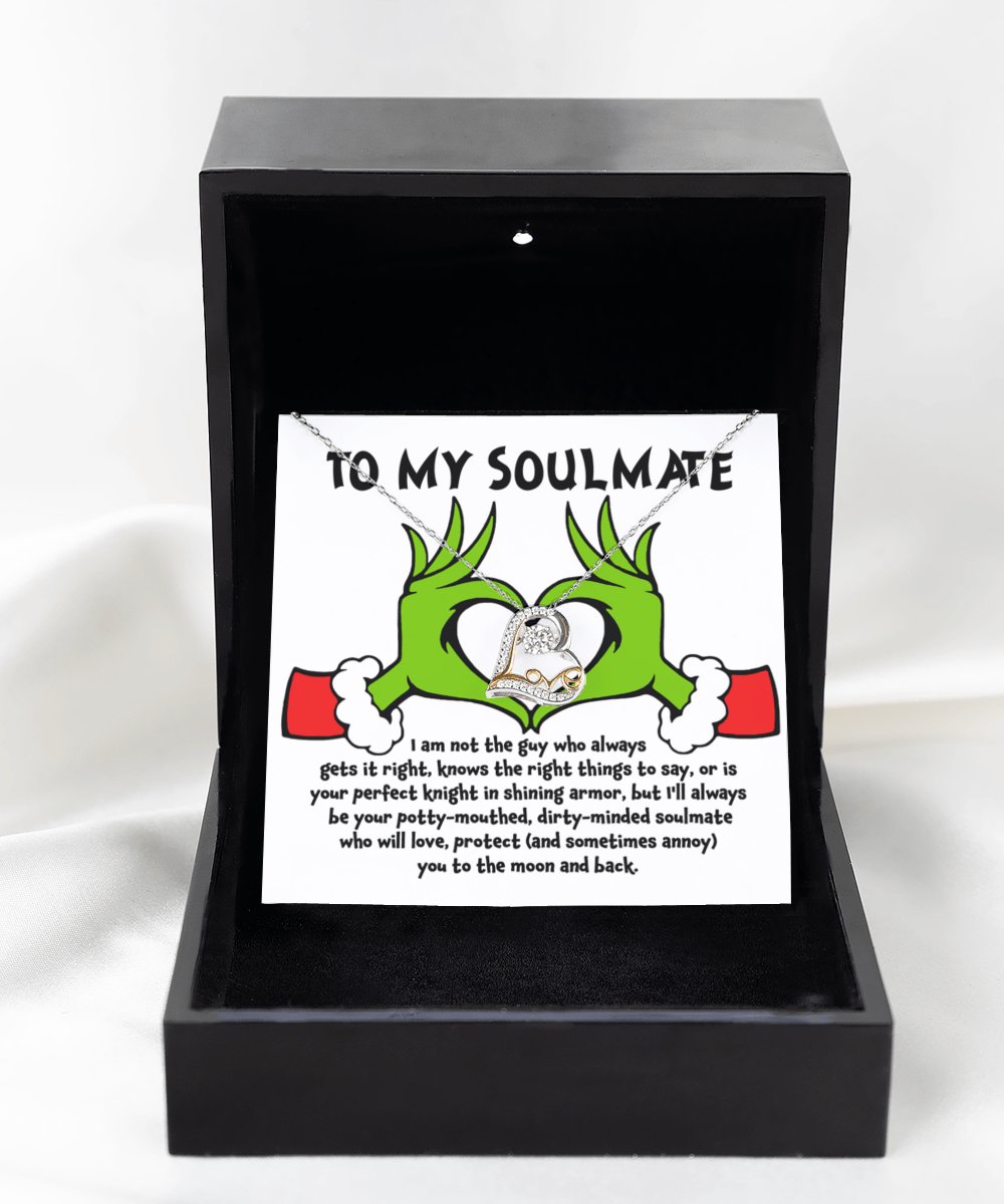 To My Soulmate | Perfect Knight | Love Dancing Necklace - JENACDirect