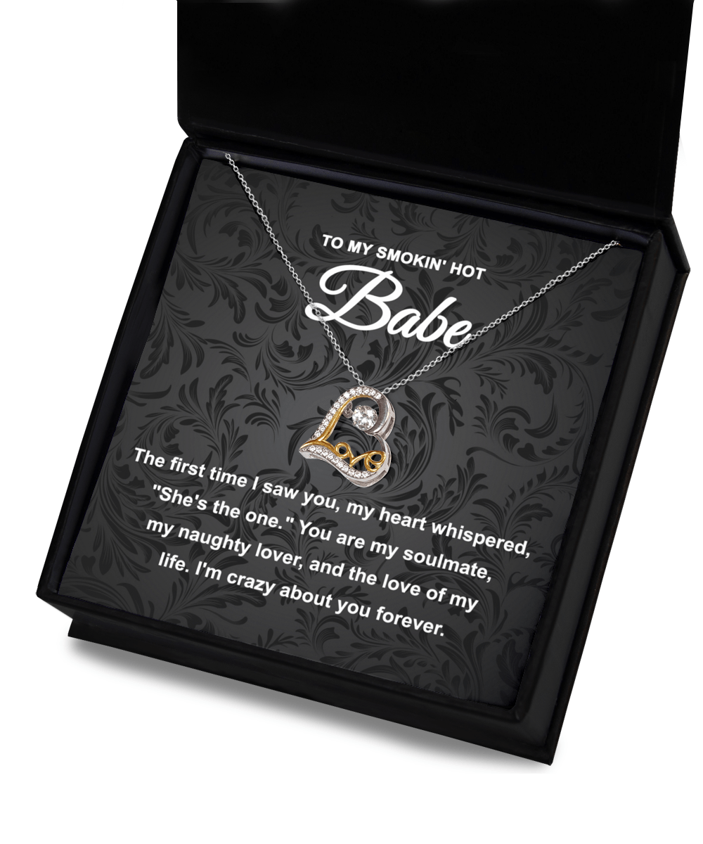 To My Smokin' Hot Babe | Love Dancing Necklace