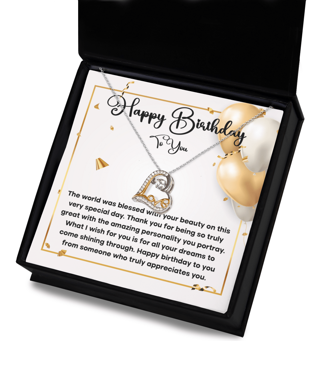 Happy Birthday To You | Love Dancing Necklace