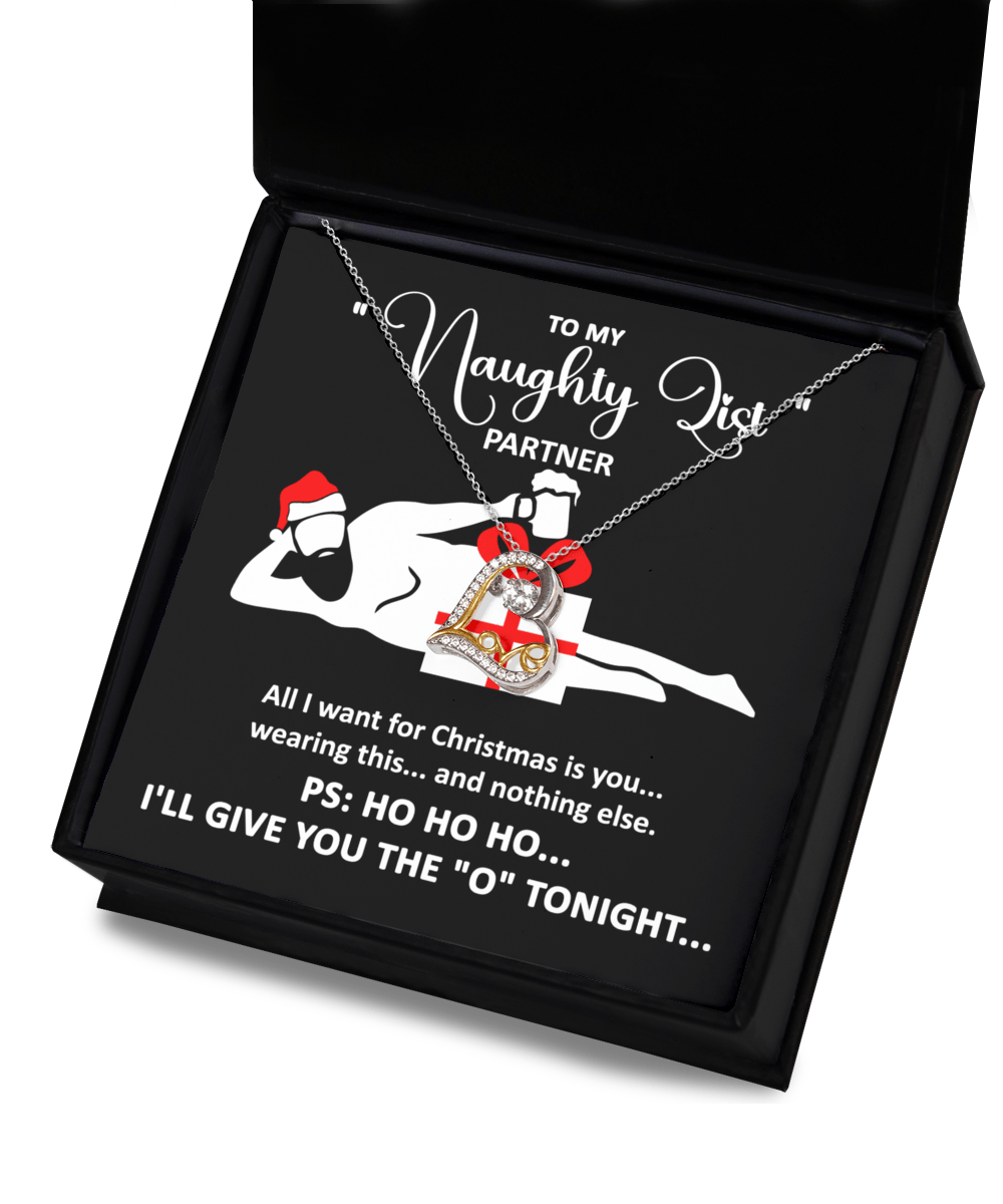 To My Naughty List Partner | Love Dancing Necklace