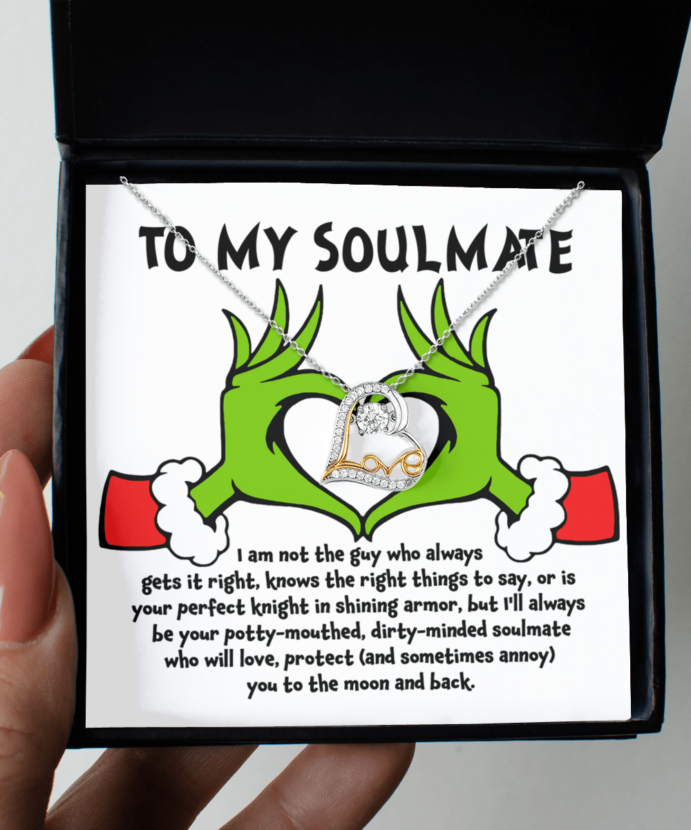 To My Soulmate | Perfect Knight | Love Dancing Necklace - JENACDirect