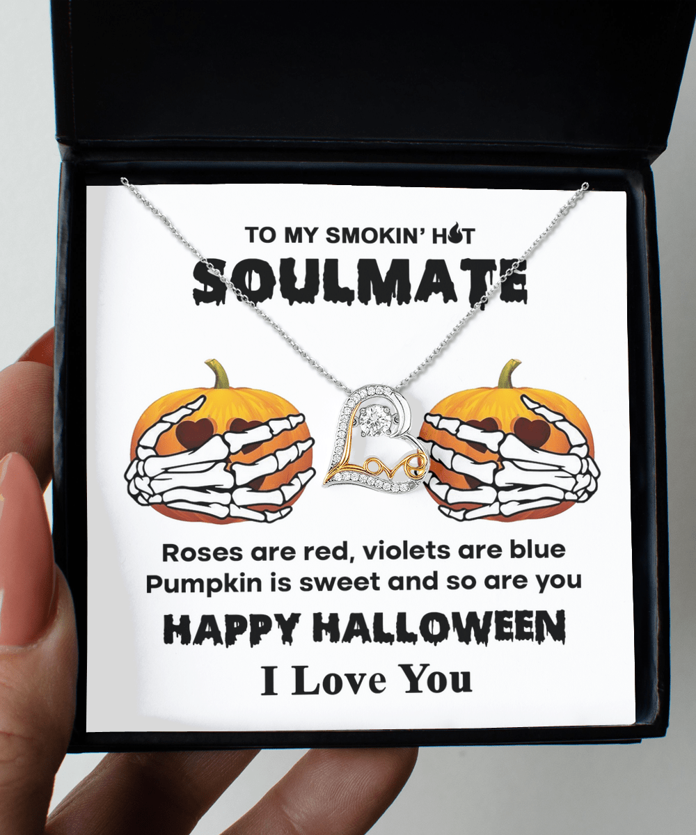 To My Smoking Hot Soulmate | Sweet Pumpkin | Love Dancing Sterling Sliver Necklace - JENACDirect