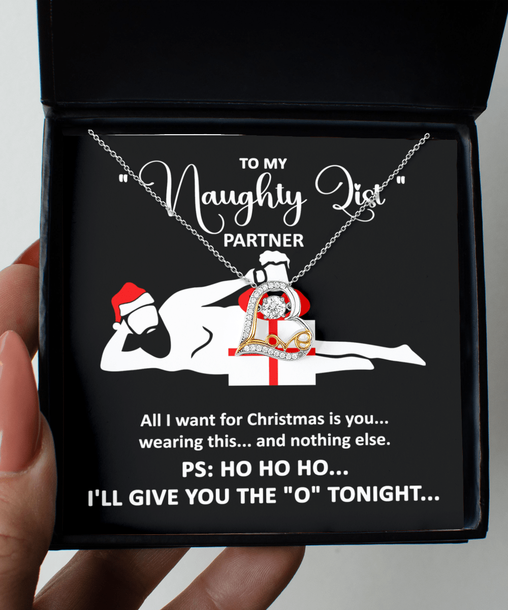 To My Naughty List Partner | Love Dancing Necklace