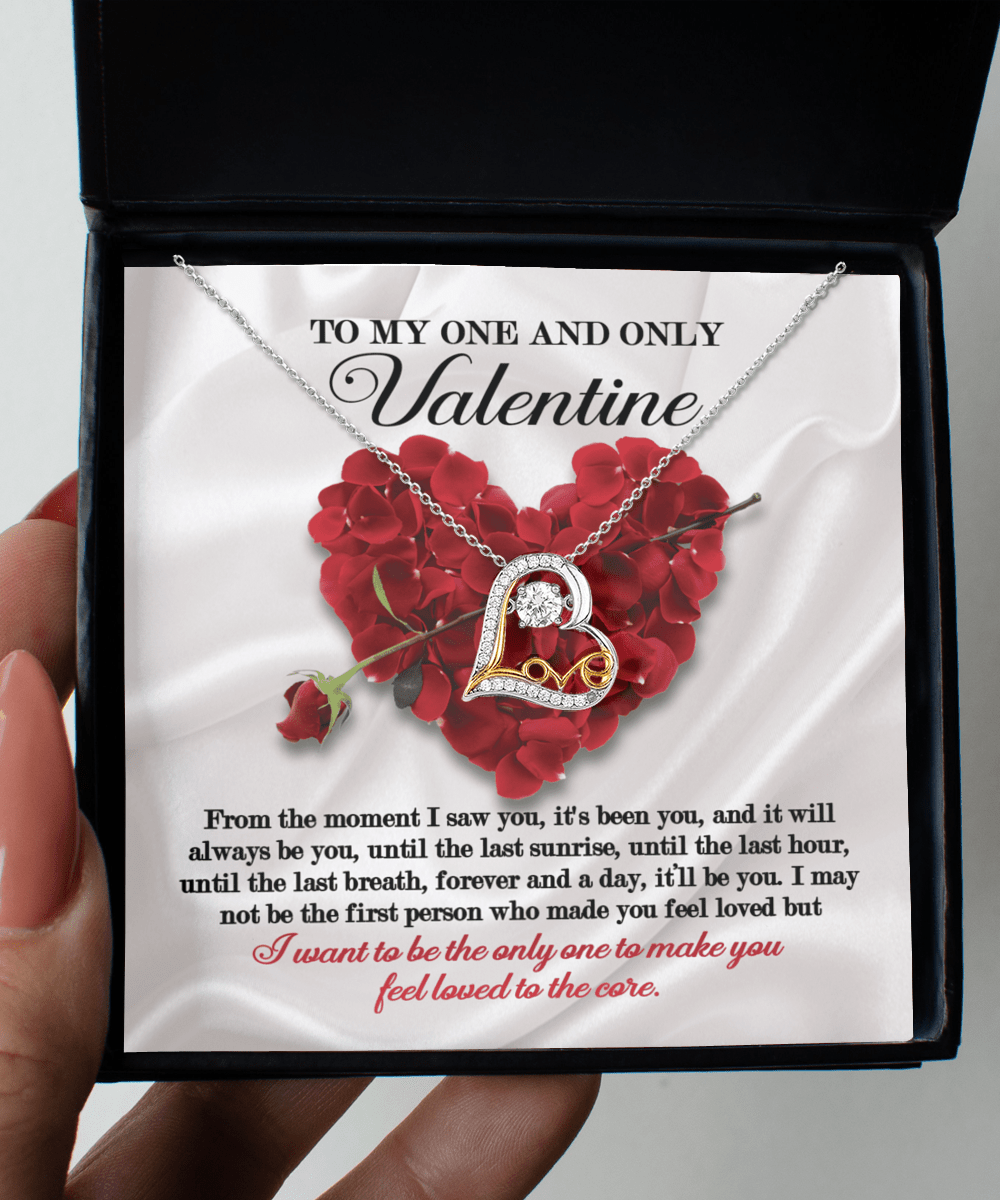 To My One And Only Valentine | Love Dancing Necklace