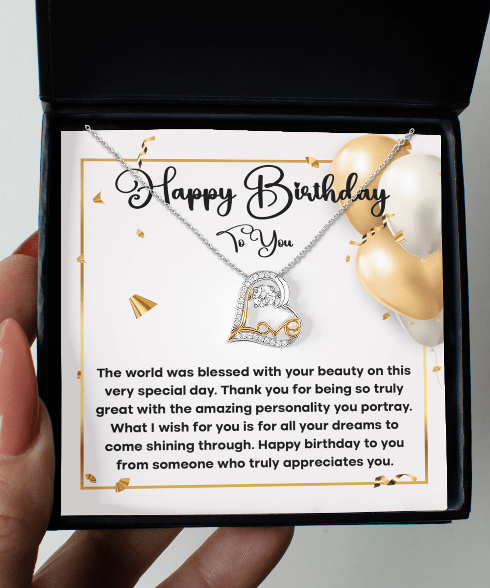 Happy Birthday To You | Love Dancing Necklace