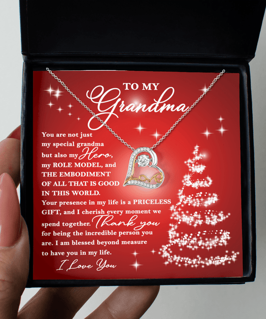 To My Grandma | Priceless Gift | Love Dancing Necklace - JENACDirect