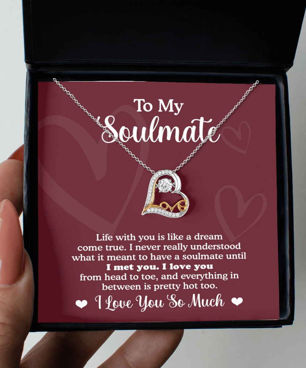 To My Soulmate | Dream Come True | Love Dancing Necklace